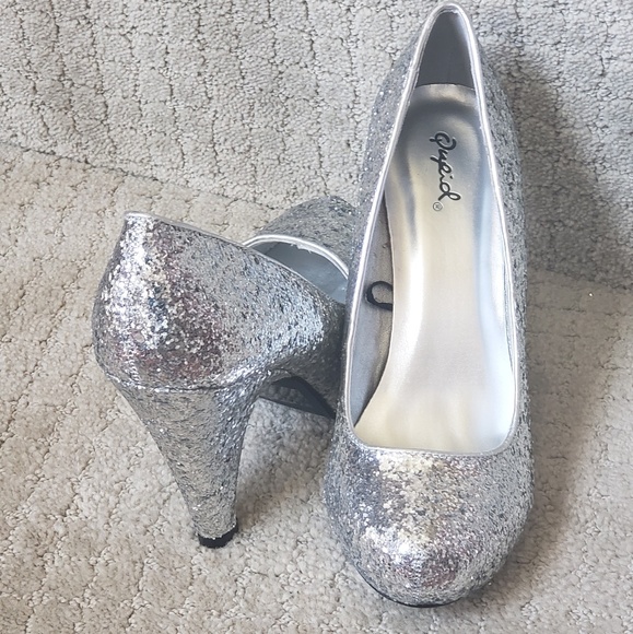 Qupid Sequined high heels - Picture 2 of 3